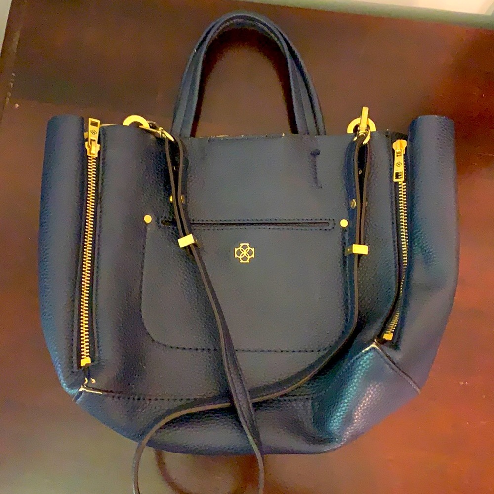 Navy handbag